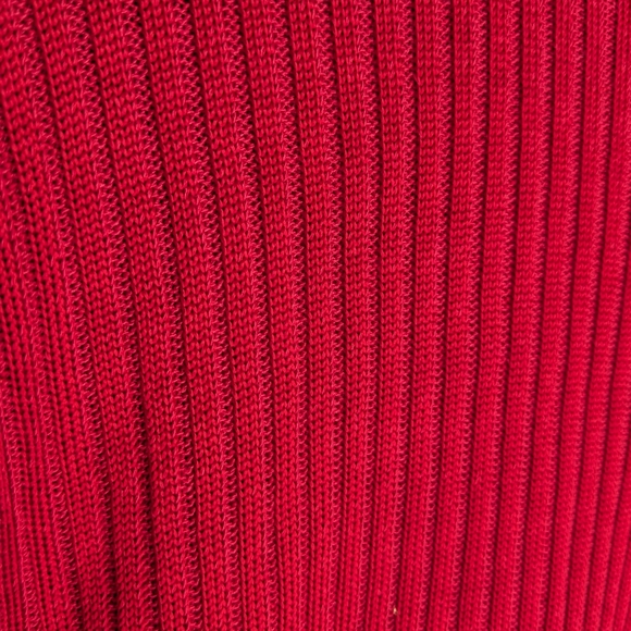 Caroll Luxurious Red Sweater Knit Crew Neck Size EU 44/ US 12 Paris France U-2 - Picture 4 of 7